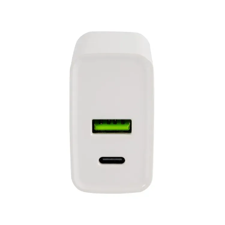 CARGADOR PARA CELULAR GENÉRICO DOBLE PUERTO USB-C/USB-A 20W, vista 4
